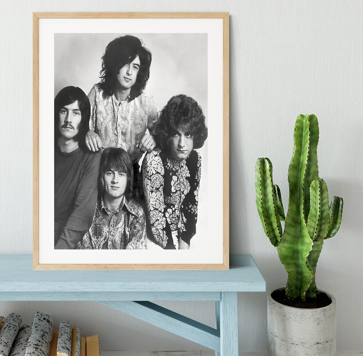 Led Zeppelin in 1969 Framed Print - Canvas Art Rocks - 3