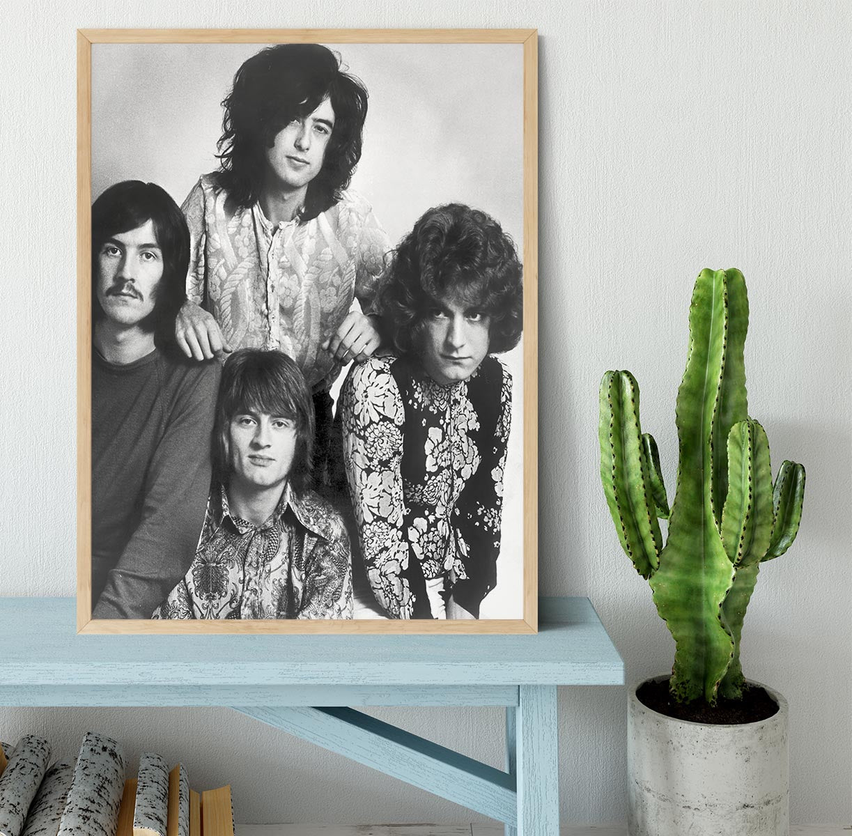 Led Zeppelin in 1969 Framed Print - Canvas Art Rocks - 4