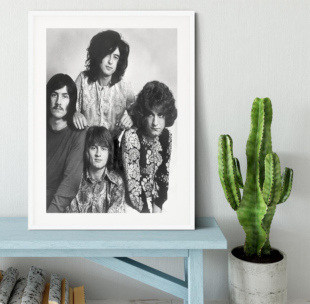 Led Zeppelin in 1969 Framed Print - Canvas Art Rocks - 5