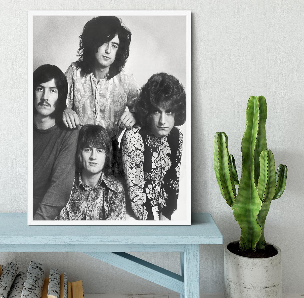 Led Zeppelin in 1969 Framed Print - Canvas Art Rocks -6