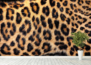 Leopard skin texture Wall Mural Wallpaper - Canvas Art Rocks - 4