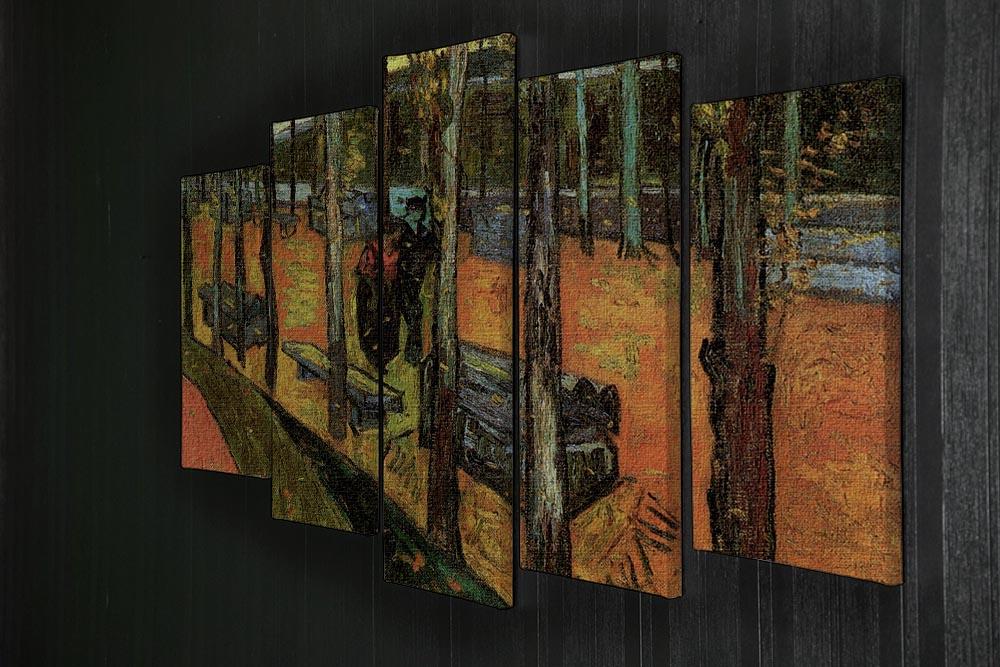 Les Alyscamps 2 by Van Gogh 5 Split Panel Canvas - Canvas Art Rocks - 2