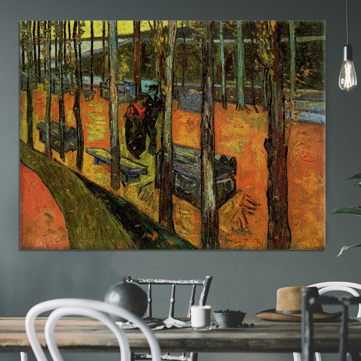 Les Alyscamps 2 by Van Gogh Canvas Print or Poster - Canvas Art Rocks - 3