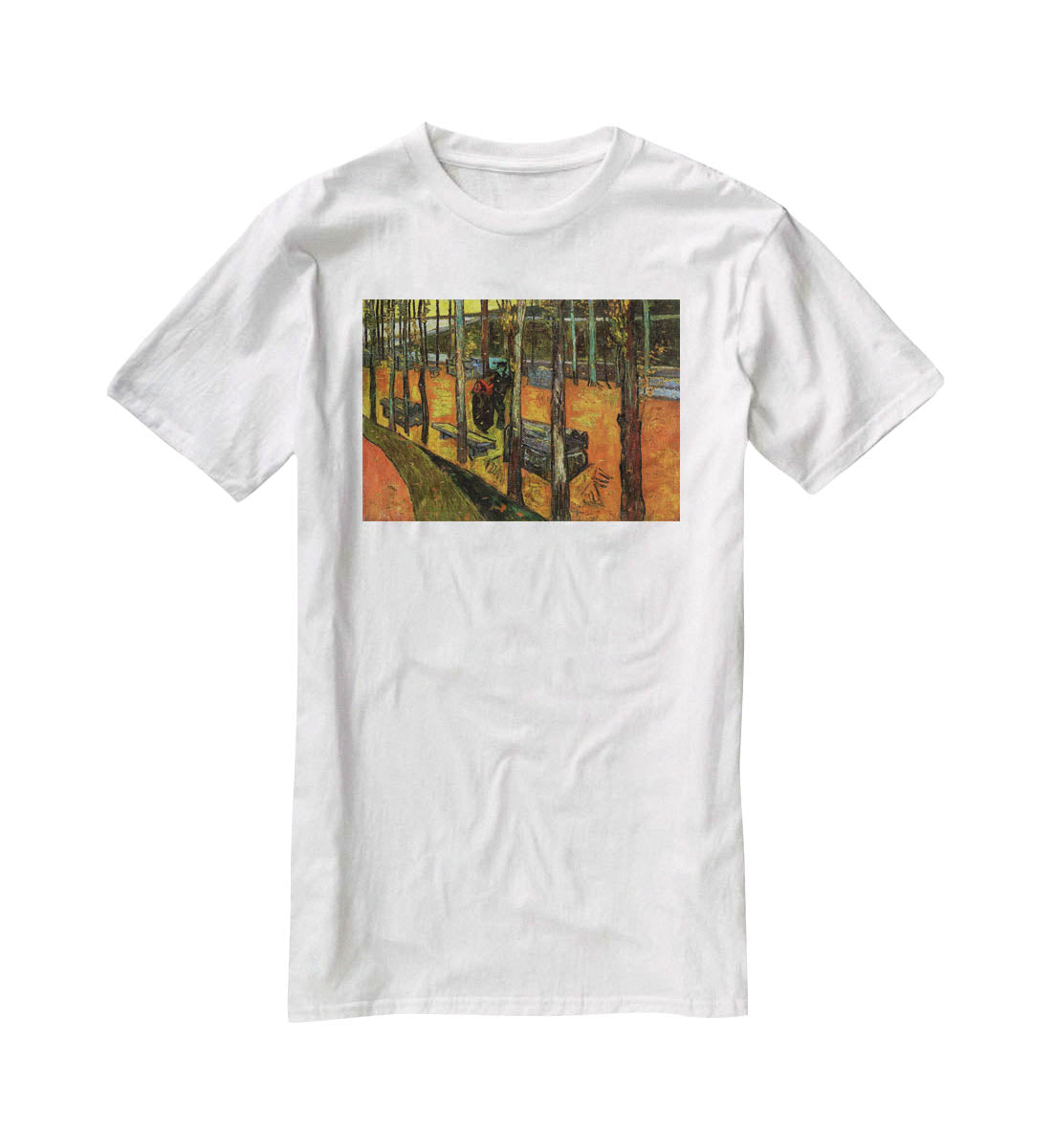Les Alyscamps 2 by Van Gogh T-Shirt - Canvas Art Rocks - 5