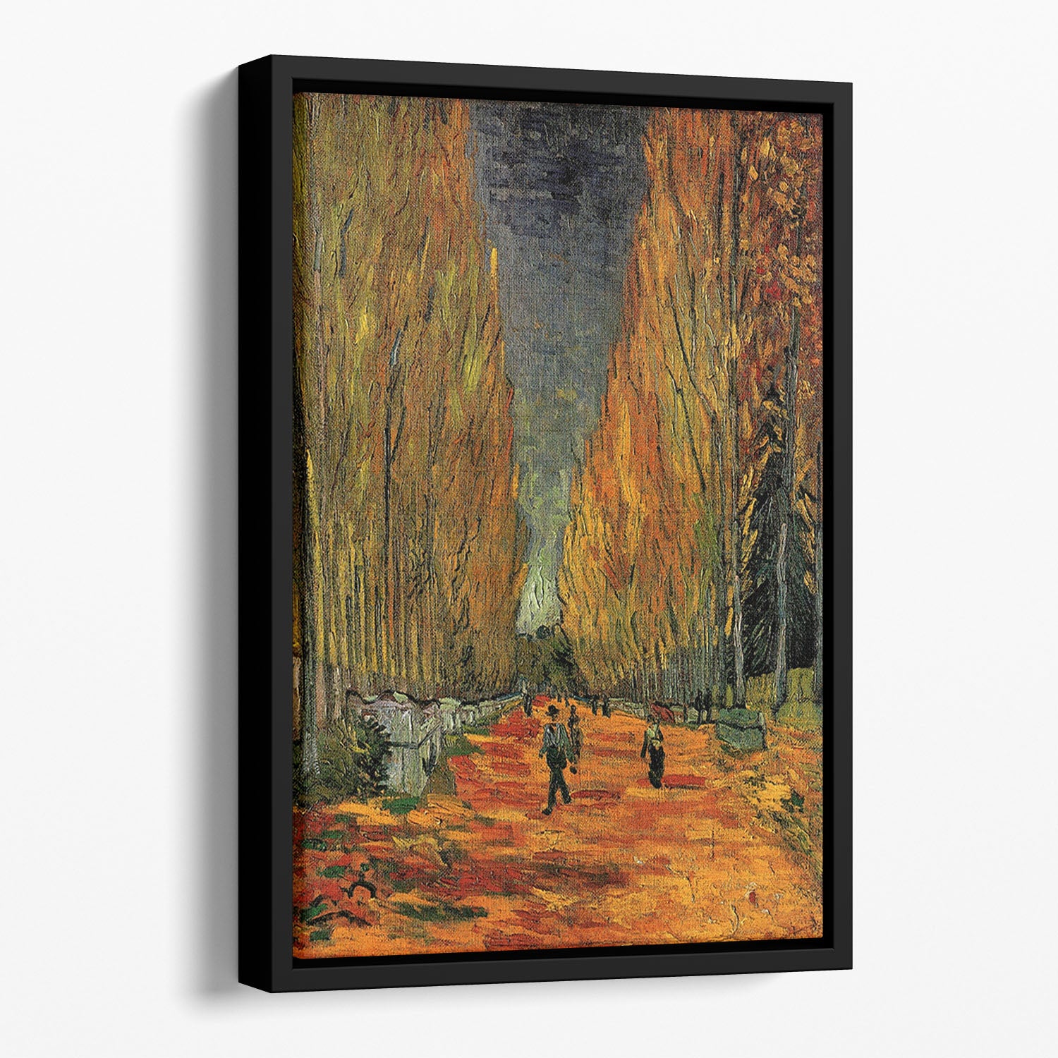 Les Alyscamps 3 by Van Gogh Floating Framed Canvas