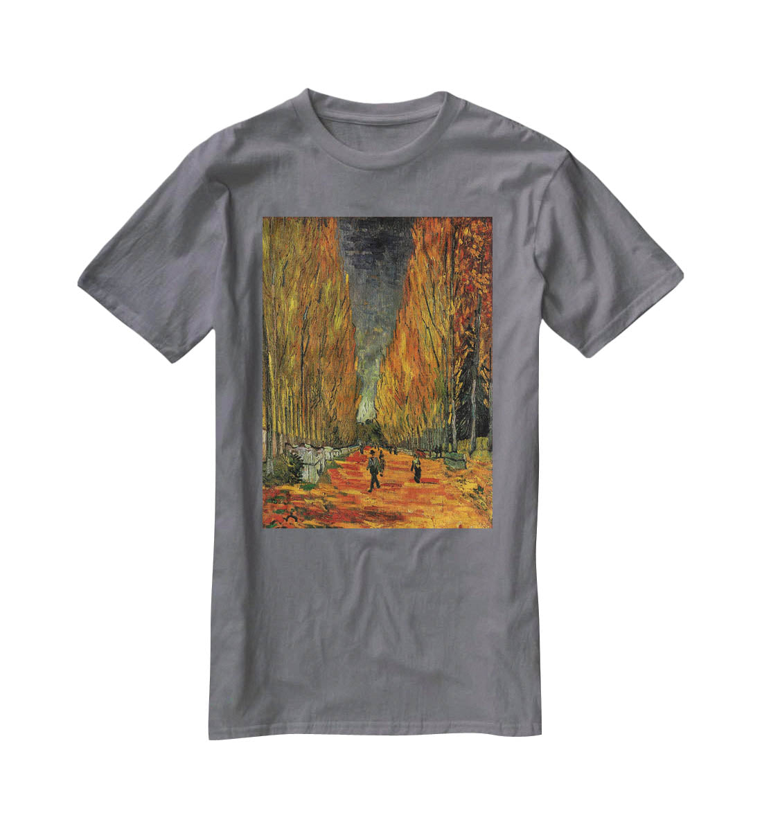 Les Alyscamps 3 by Van Gogh T-Shirt - Canvas Art Rocks - 3