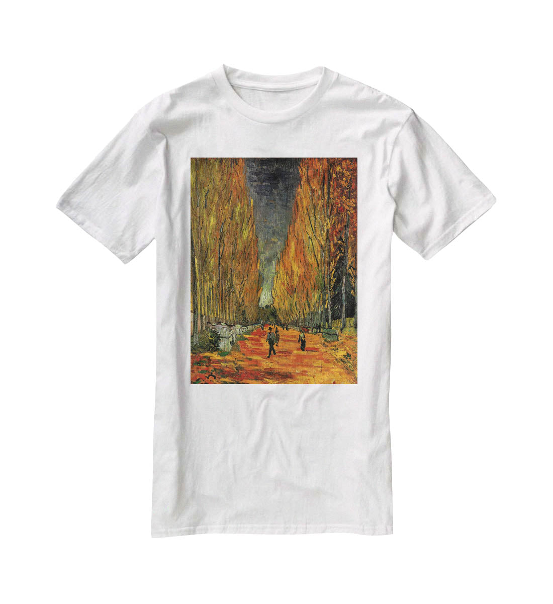 Les Alyscamps 3 by Van Gogh T-Shirt - Canvas Art Rocks - 5