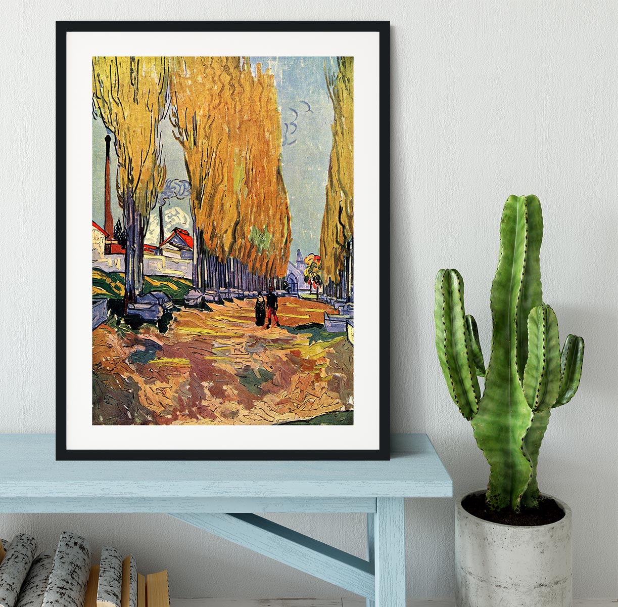 Les Alyscamps by Van Gogh Framed Print - Canvas Art Rocks - 1