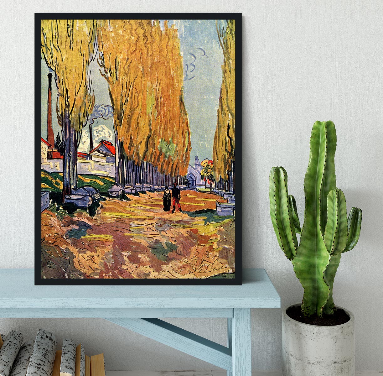 Les Alyscamps by Van Gogh Framed Print - Canvas Art Rocks - 2