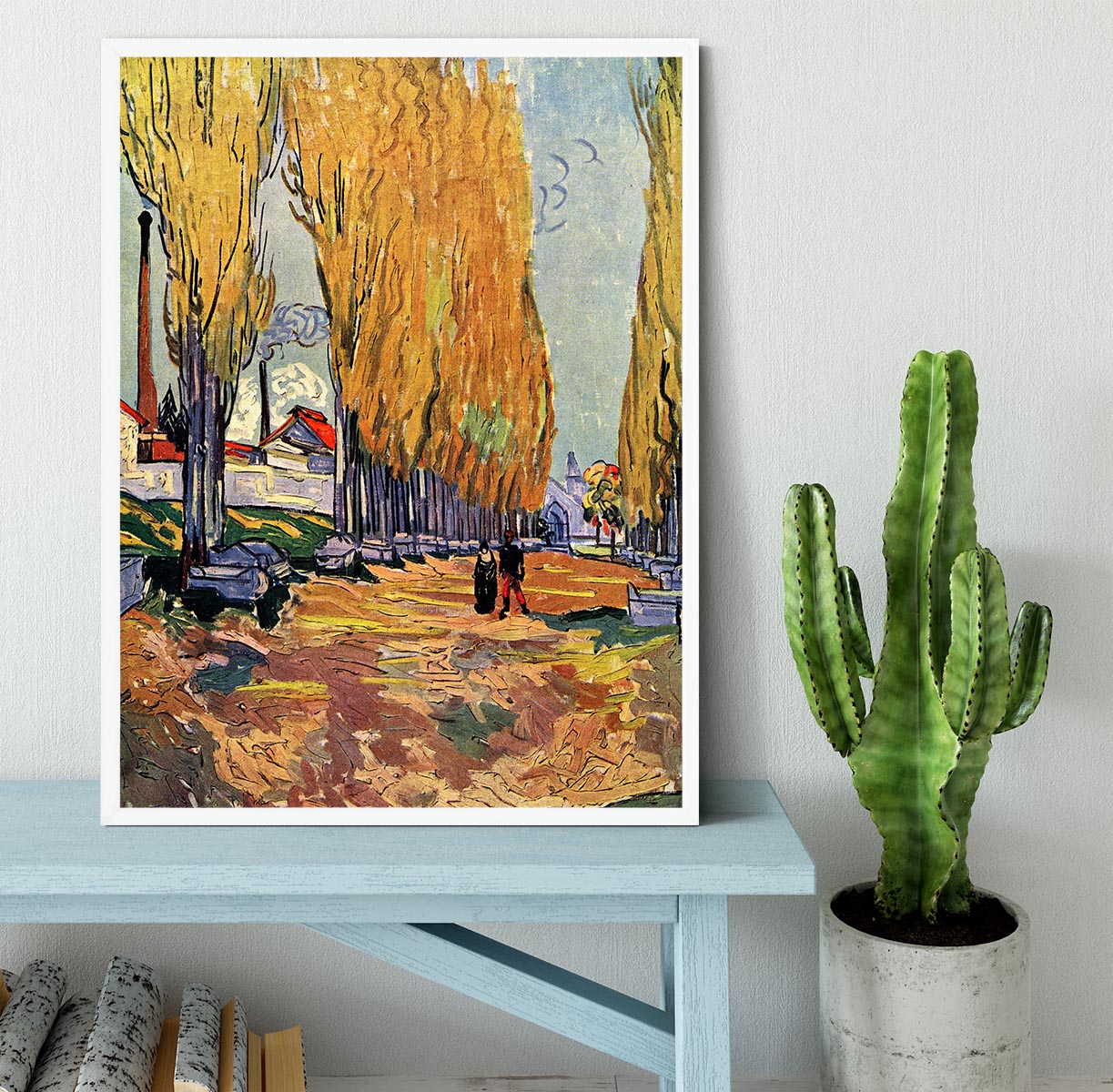 Les Alyscamps by Van Gogh Framed Print - Canvas Art Rocks -6