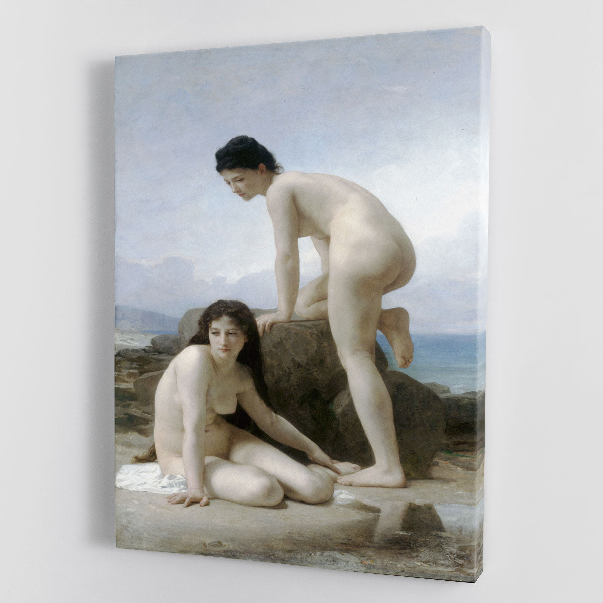 Les Deux Baigneuses By Bouguereau Canvas Print or Poster - Canvas Art Rocks - 1