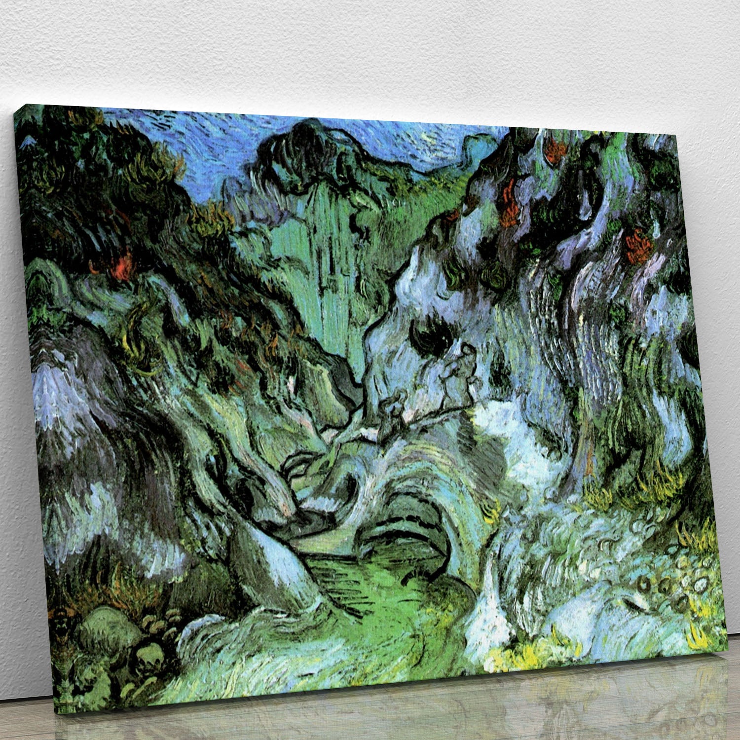 Les Peiroulets Ravine 2 by Van Gogh Canvas Print or Poster - Canvas Art Rocks - 1