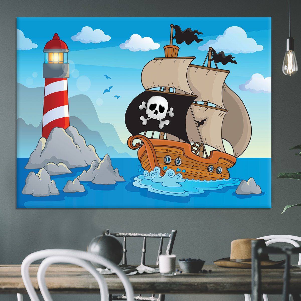 Lighthouse theme image 5 Canvas Print or Poster - Canvas Art Rocks - 3