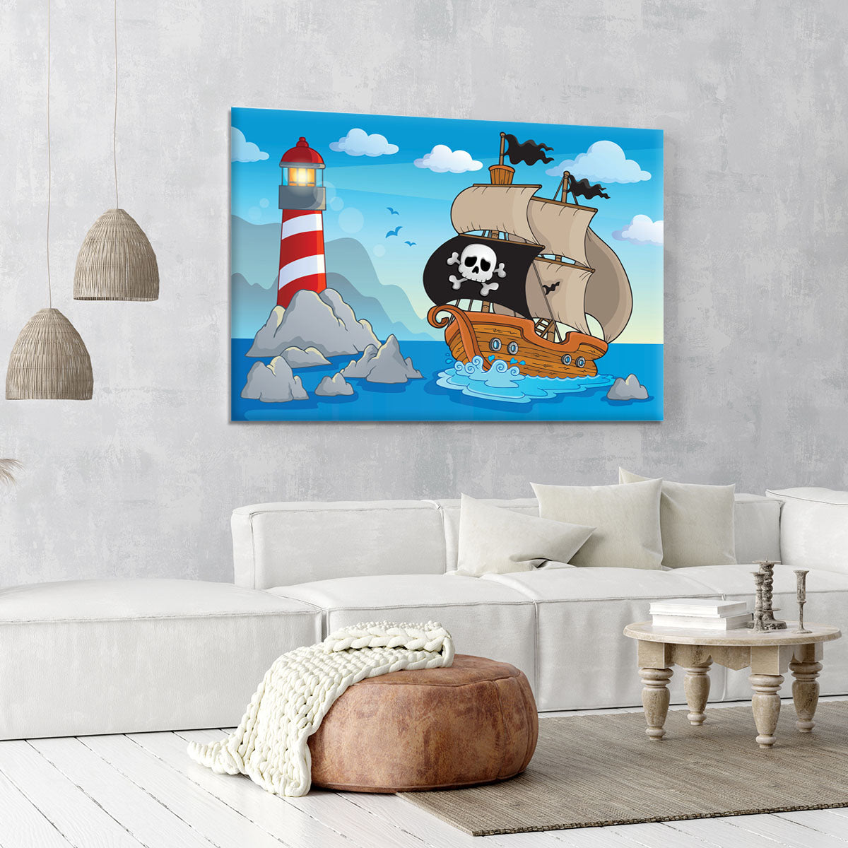 Lighthouse theme image 5 Canvas Print or Poster - Canvas Art Rocks - 6