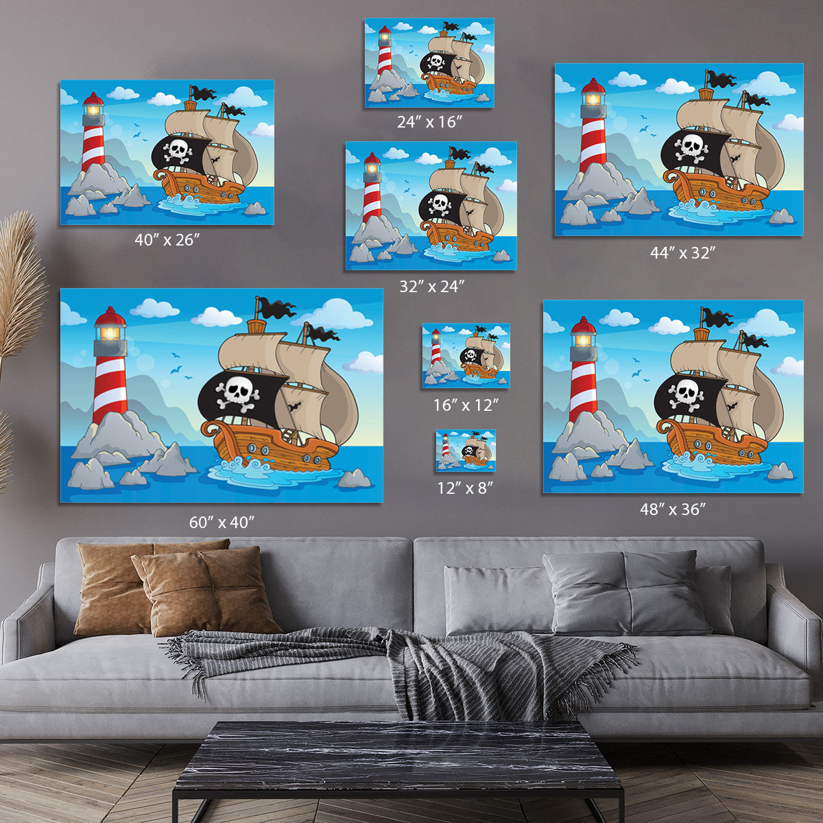 Lighthouse theme image 5 Canvas Print or Poster - Canvas Art Rocks - 7