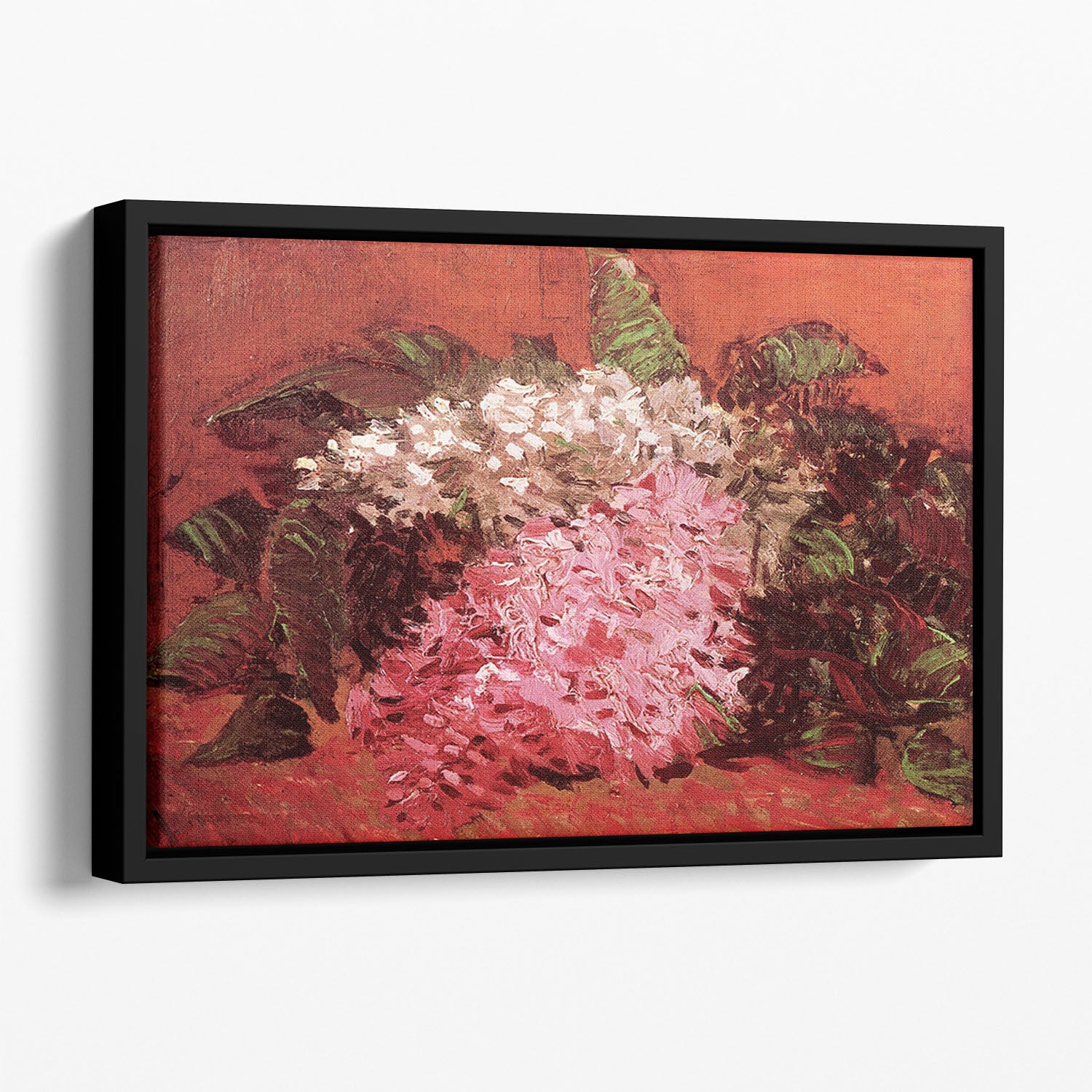 Lilacs 2 by Van Gogh Floating Framed Canvas
