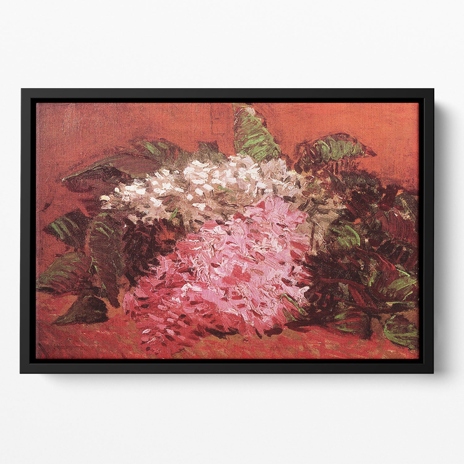 Lilacs 2 by Van Gogh Floating Framed Canvas