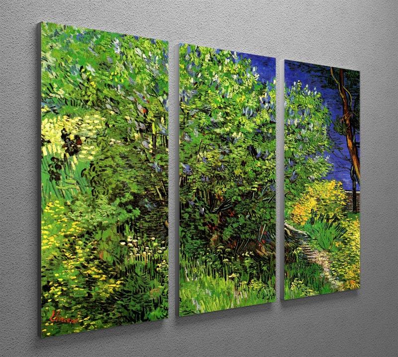 Lilacs by Van Gogh 3 Split Panel Canvas Print - Canvas Art Rocks - 4