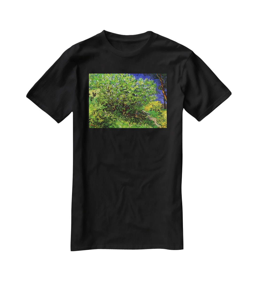 Lilacs by Van Gogh T-Shirt - Canvas Art Rocks - 1