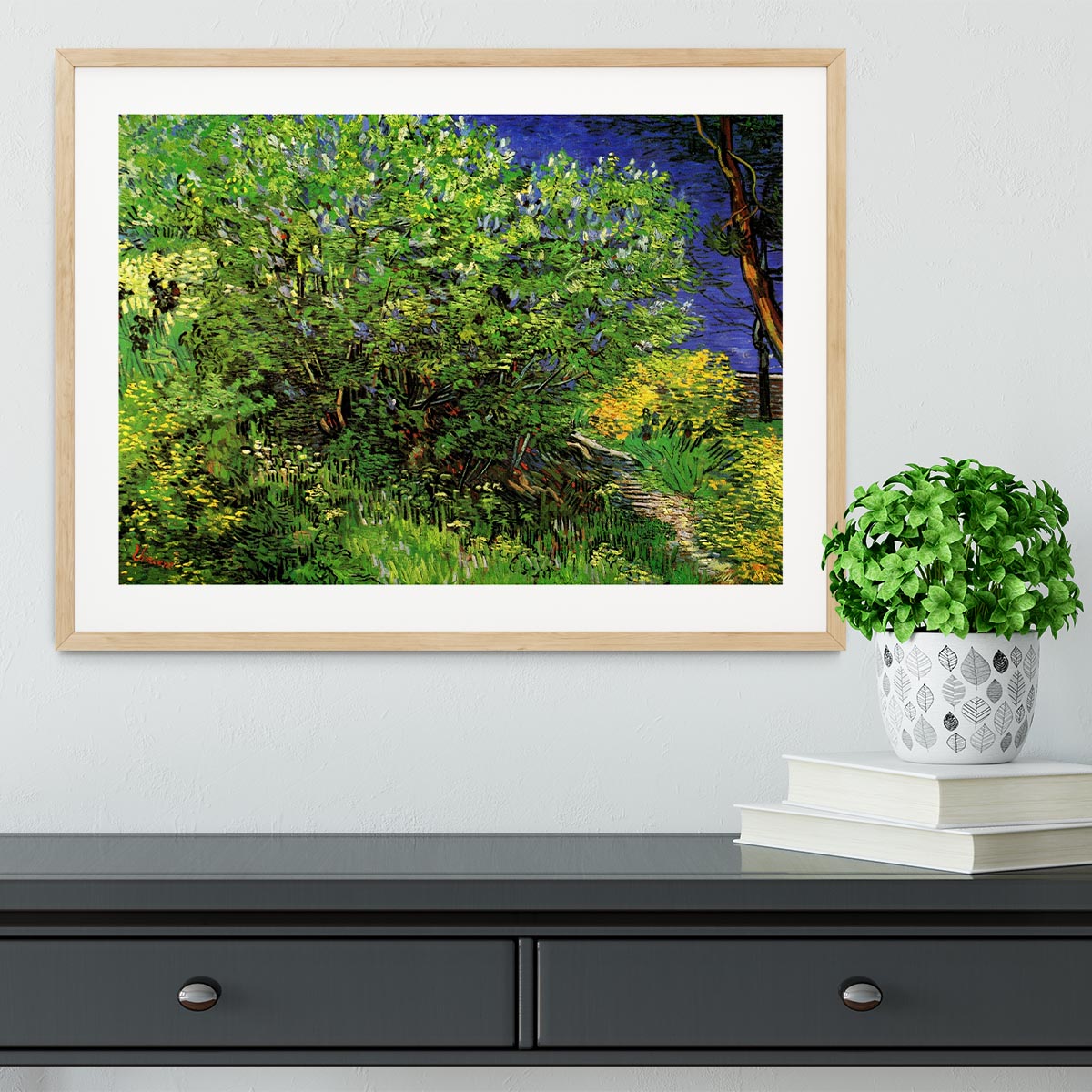 Lilacs by Van Gogh Framed Print - Canvas Art Rocks - 3