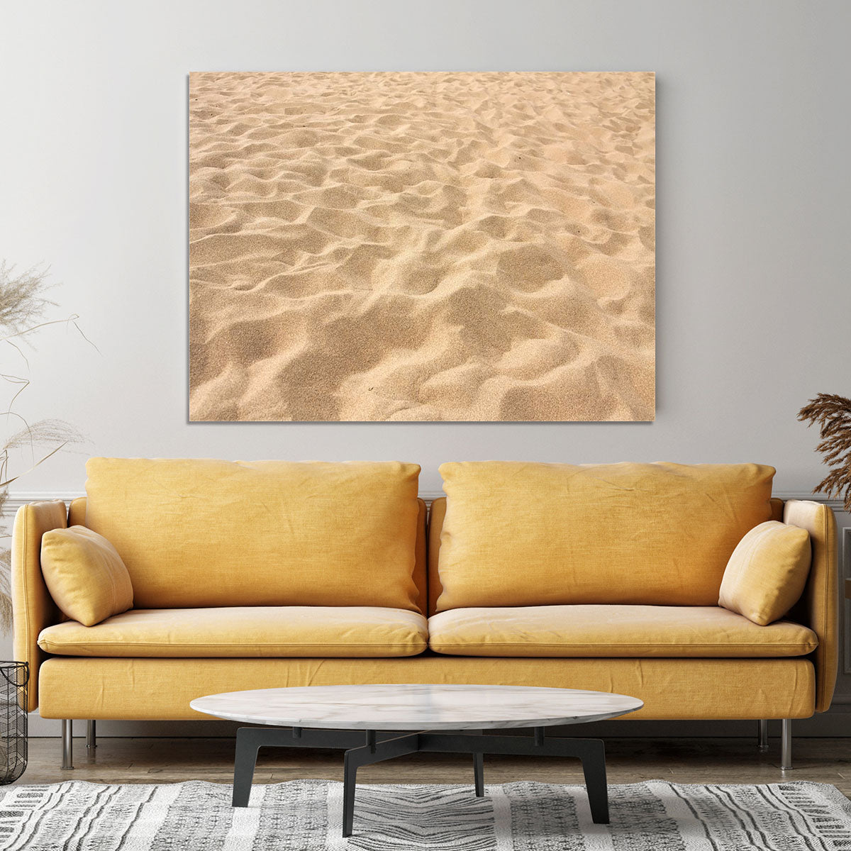 Lines in the sand of a beach Canvas Print or Poster - Canvas Art Rocks - 4