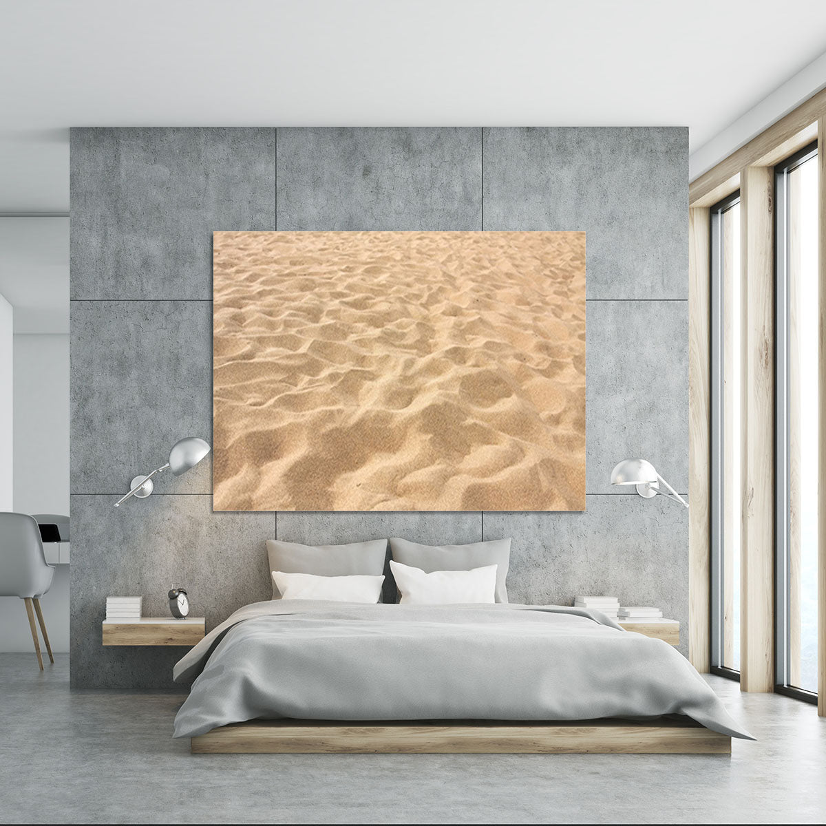 Lines in the sand of a beach Canvas Print or Poster - Canvas Art Rocks - 5