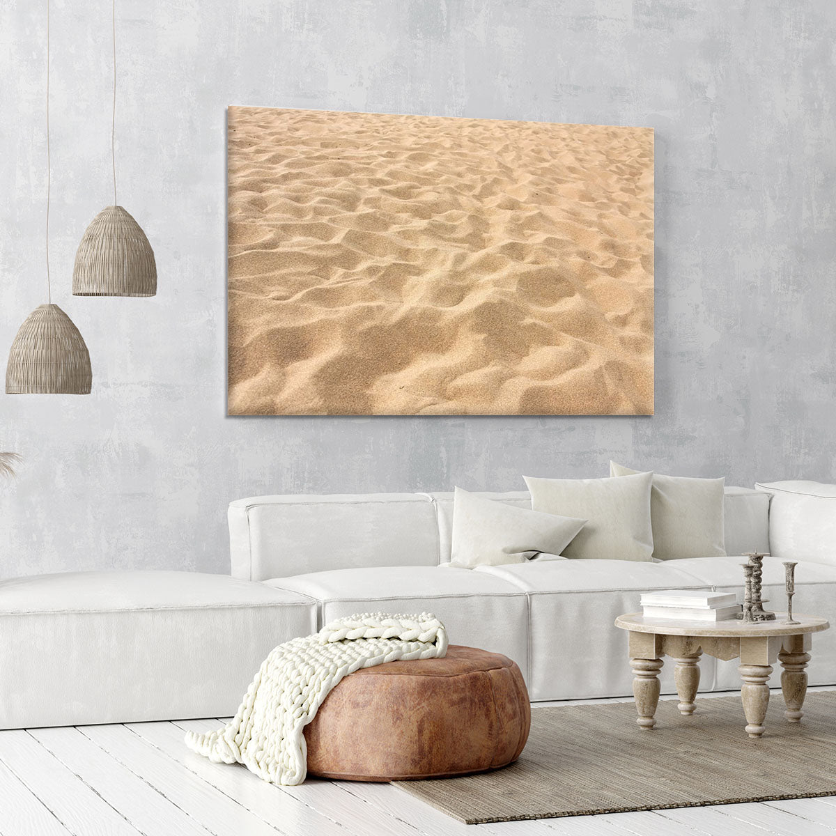 Lines in the sand of a beach Canvas Print or Poster - Canvas Art Rocks - 6
