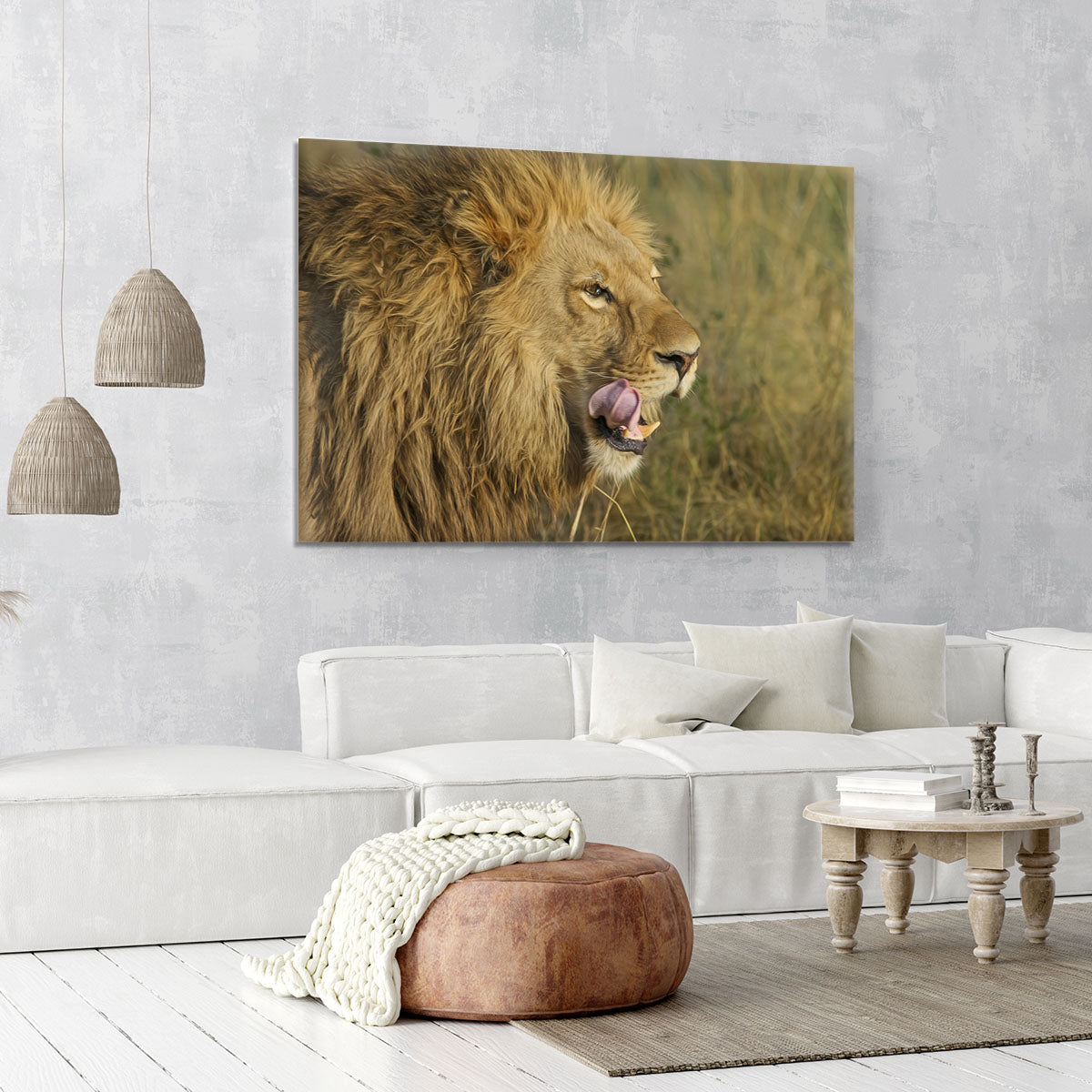 Lion Head Canvas Print or Poster - Canvas Art Rocks - 6