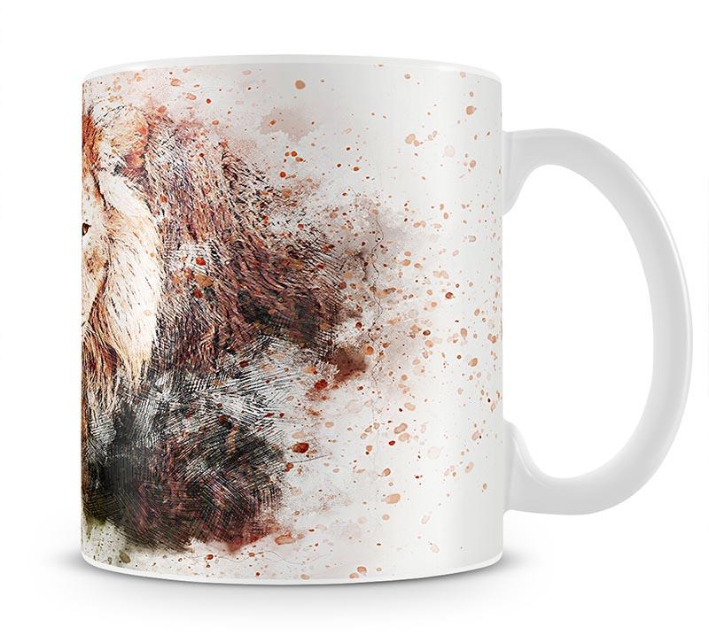 Lion Splatter Mug - Canvas Art Rocks - 1