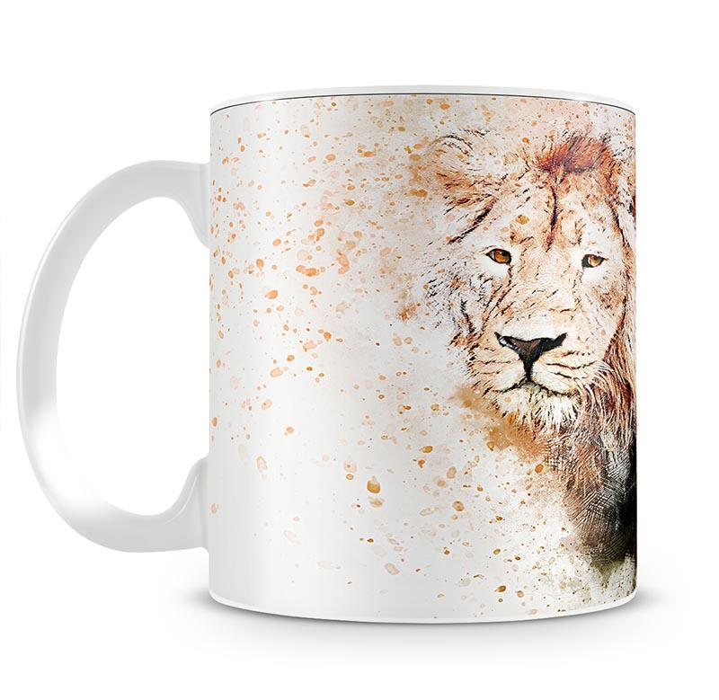 Lion Splatter Mug - Canvas Art Rocks - 2