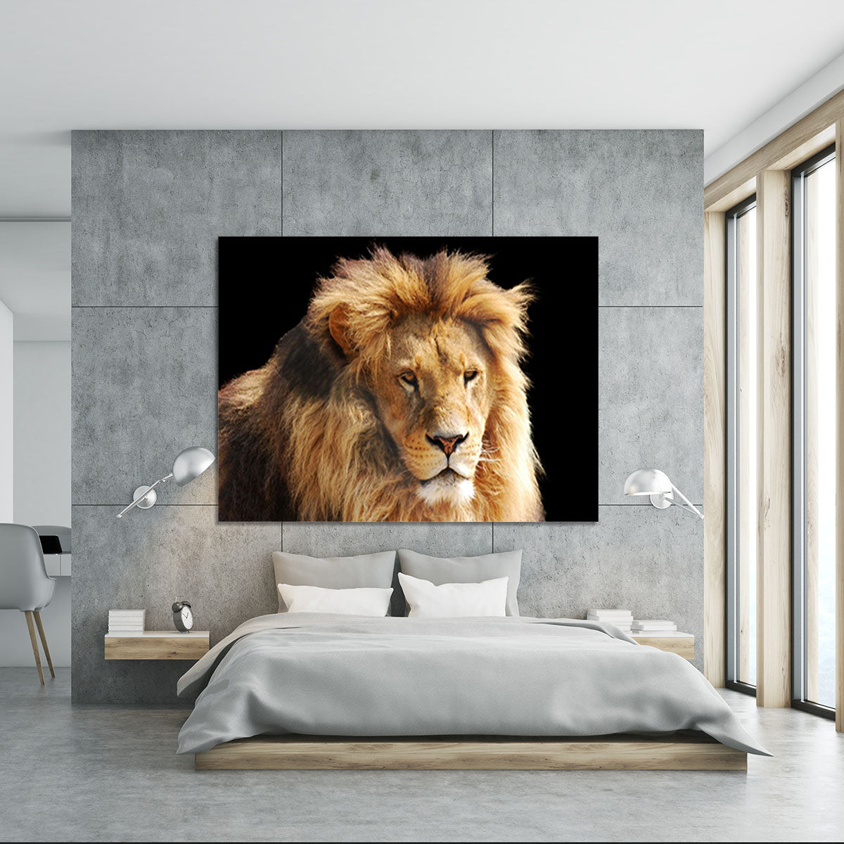 Lion head Canvas Print or Poster - Canvas Art Rocks - 5