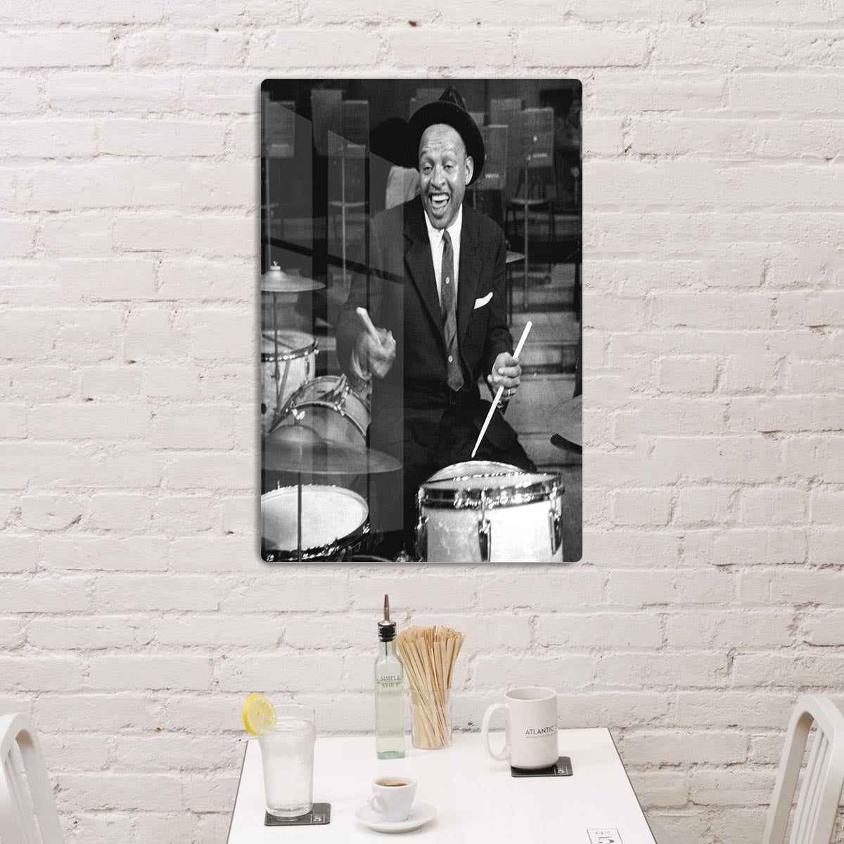 Lionel Hampton on the drums HD Metal Print - Canvas Art Rocks - 3