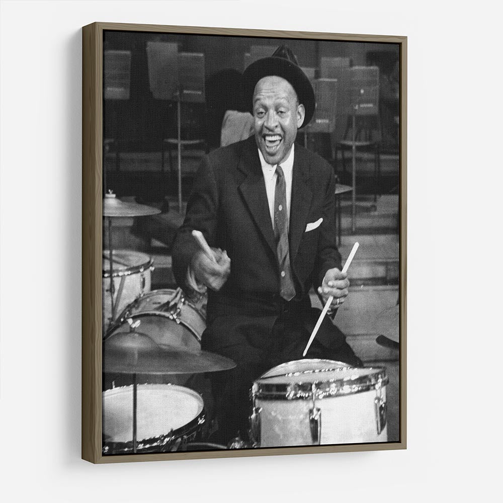 Lionel Hampton on the drums HD Metal Print - Canvas Art Rocks - 10
