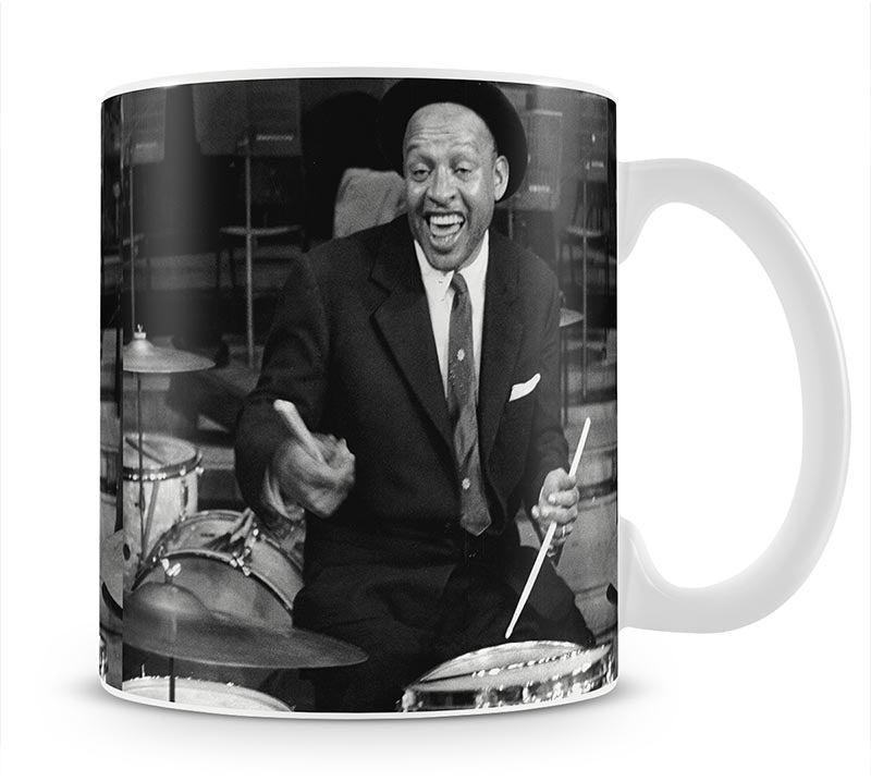 Lionel Hampton on the drums Mug - Canvas Art Rocks - 1
