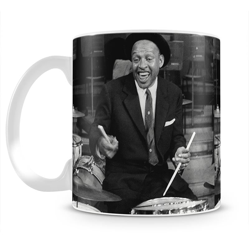 Lionel Hampton on the drums Mug - Canvas Art Rocks - 1