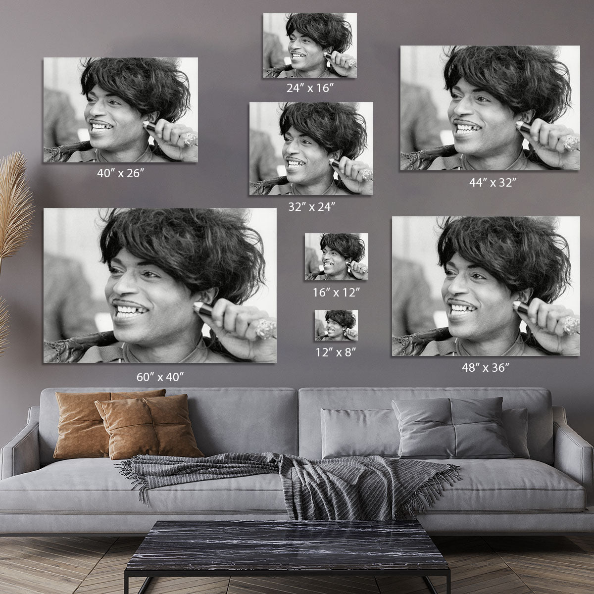 Little Richard smiles Canvas Print or Poster - Canvas Art Rocks - 7