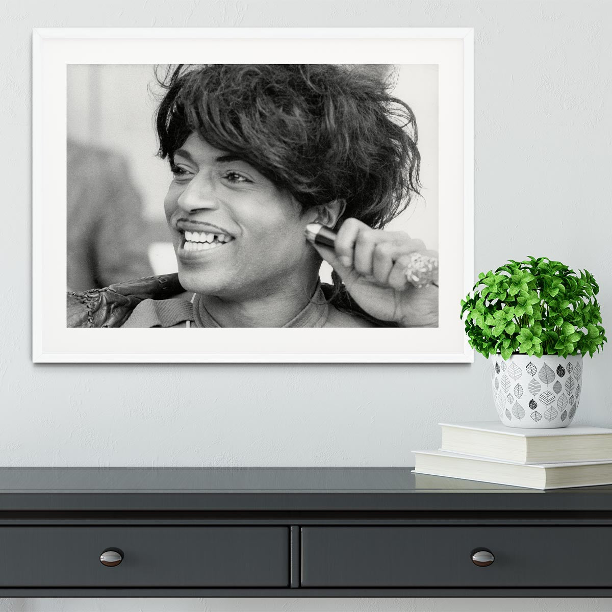 Little Richard smiles Framed Print - Canvas Art Rocks - 5