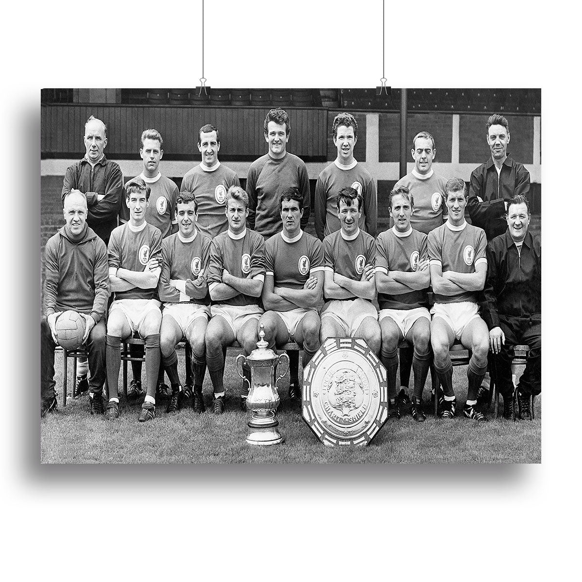 Liverpool Football Club With The FA Cup And The Charity Shield 1965 Canvas Print or Poster - Canvas Art Rocks - 2