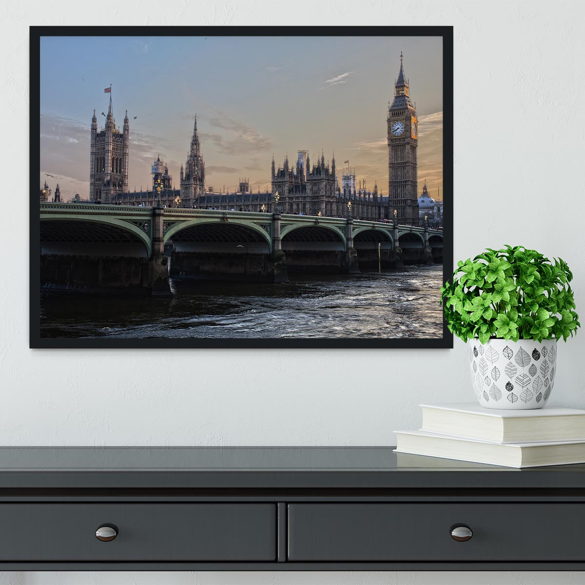 London Big Ben Framed Print - Canvas Art Rocks - 2