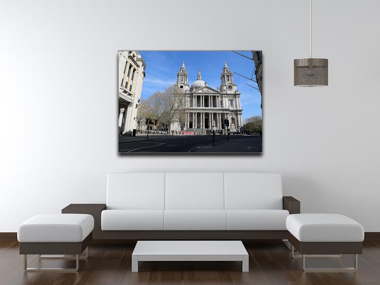 London under Lockdown 2020 St Pauls Cathedral Canvas Print or Poster - Canvas Art Rocks - 4
