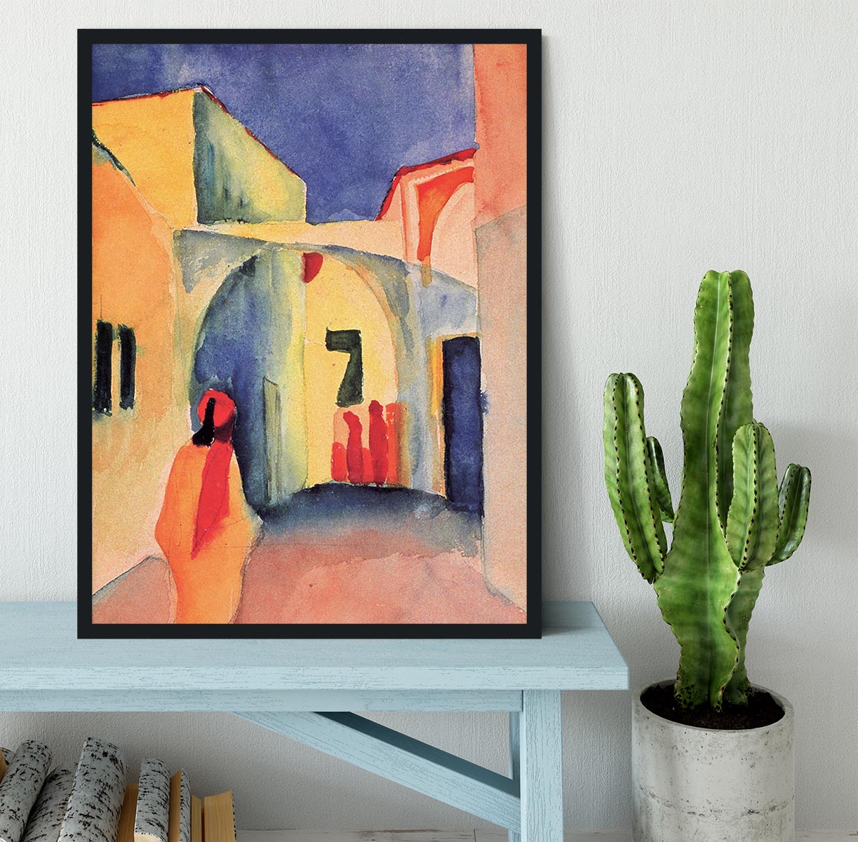 Look in a lane by Macke Framed Print - Canvas Art Rocks - 2