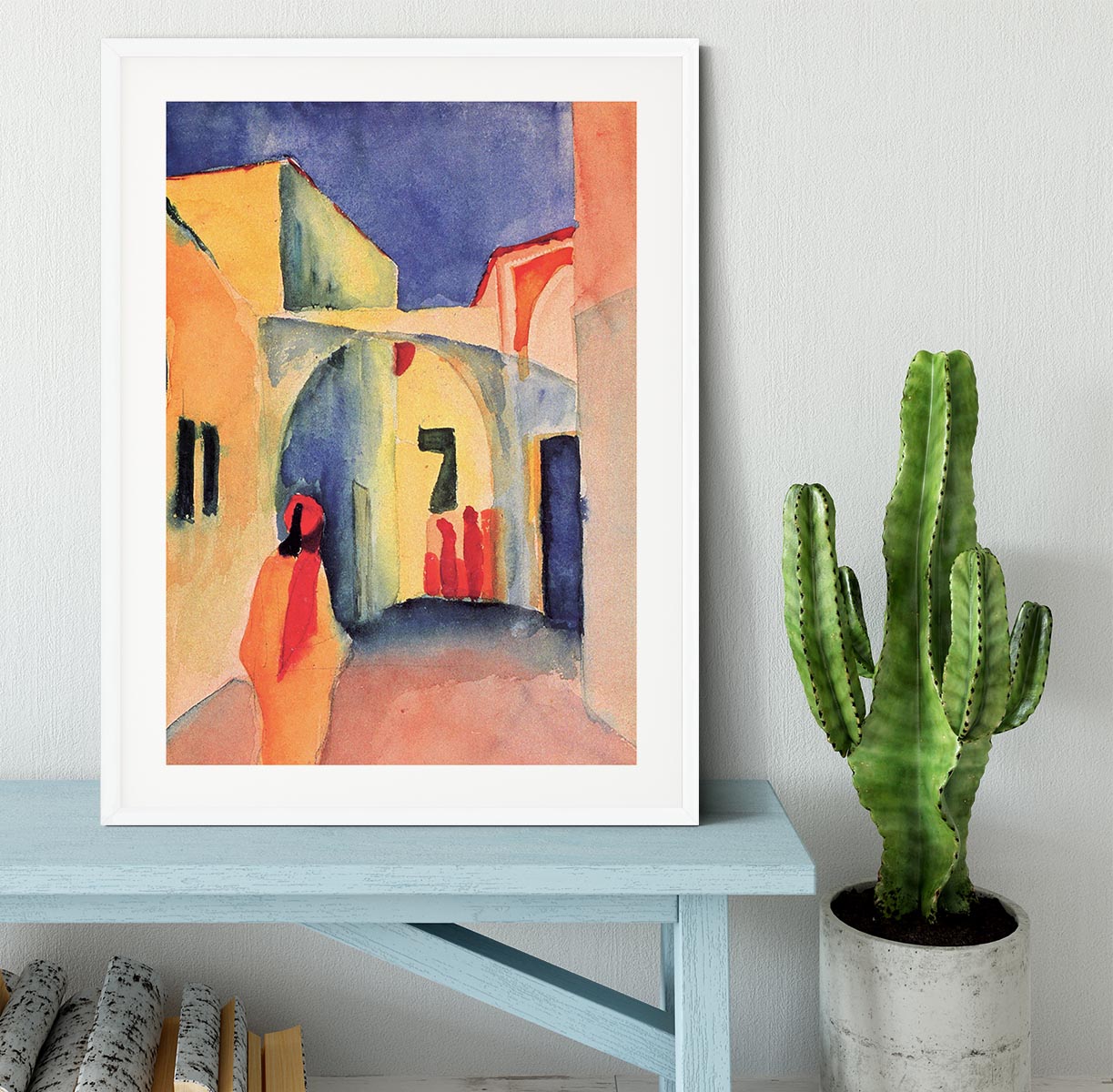 Look in a lane by Macke Framed Print - Canvas Art Rocks - 5