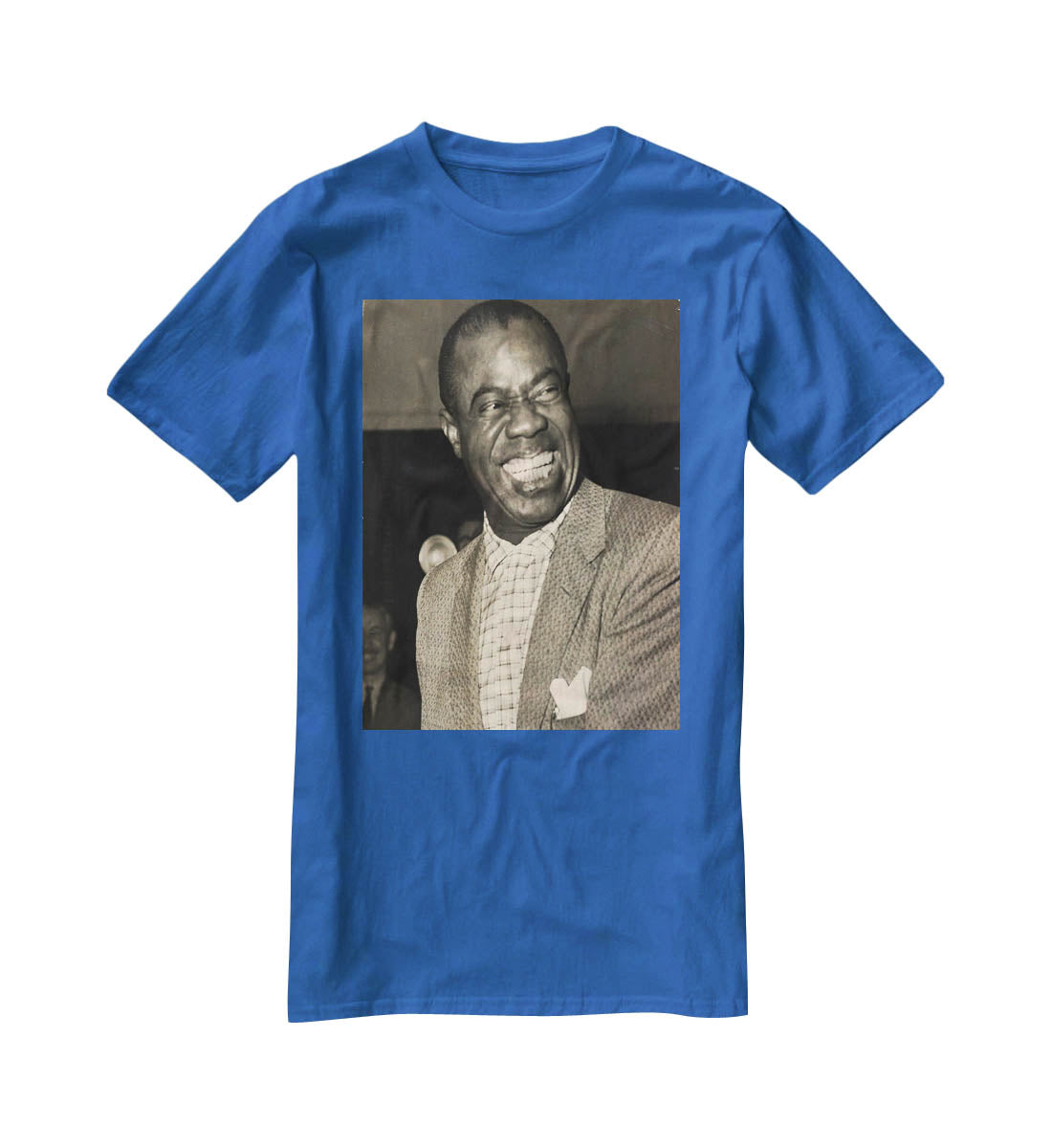 Louis Armstrong laughs T-Shirt - Canvas Art Rocks - 2
