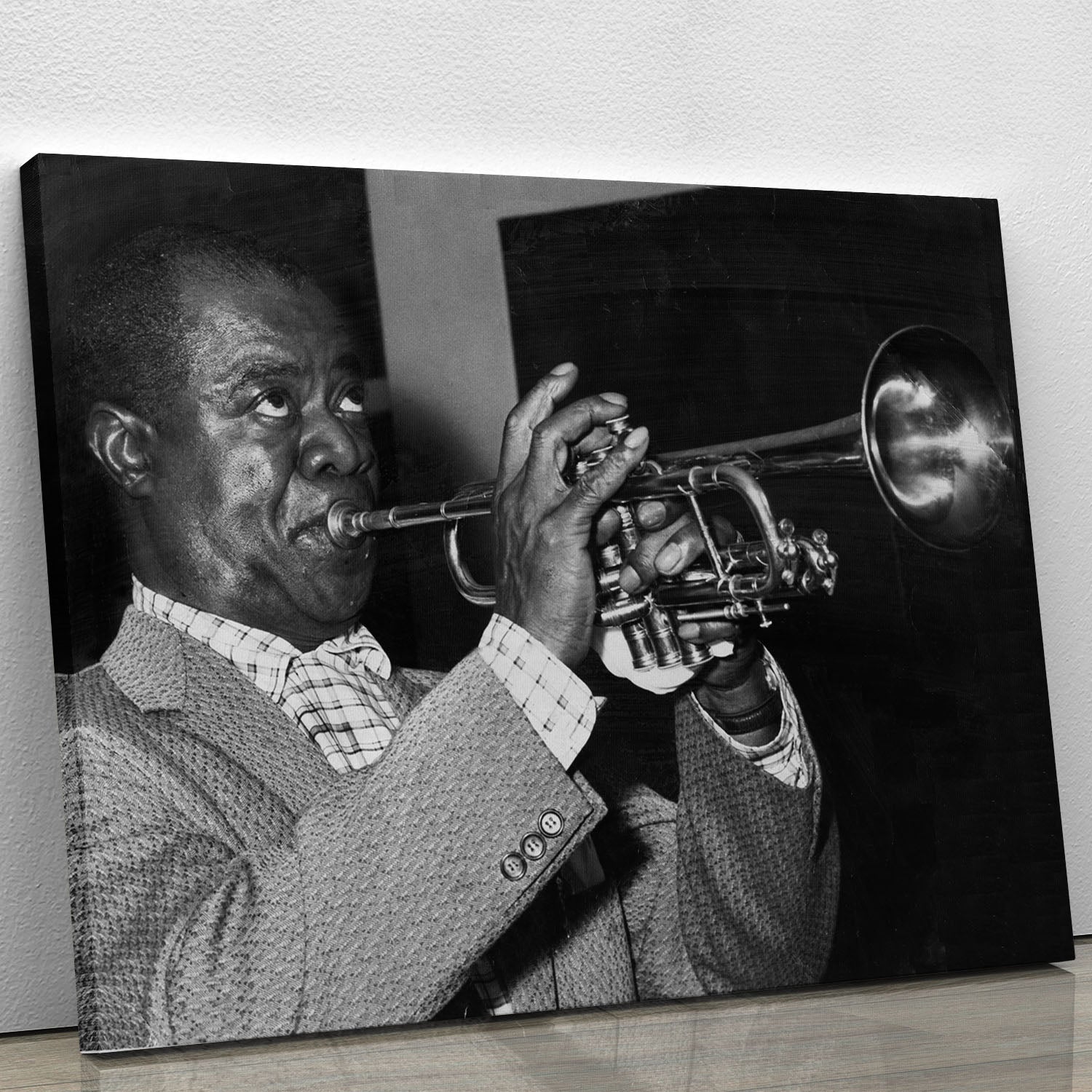 Louis Armstrong plays Canvas Print or Poster - Canvas Art Rocks - 1