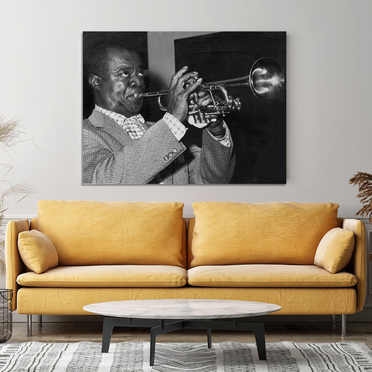 Louis Armstrong plays Canvas Print or Poster - Canvas Art Rocks - 4