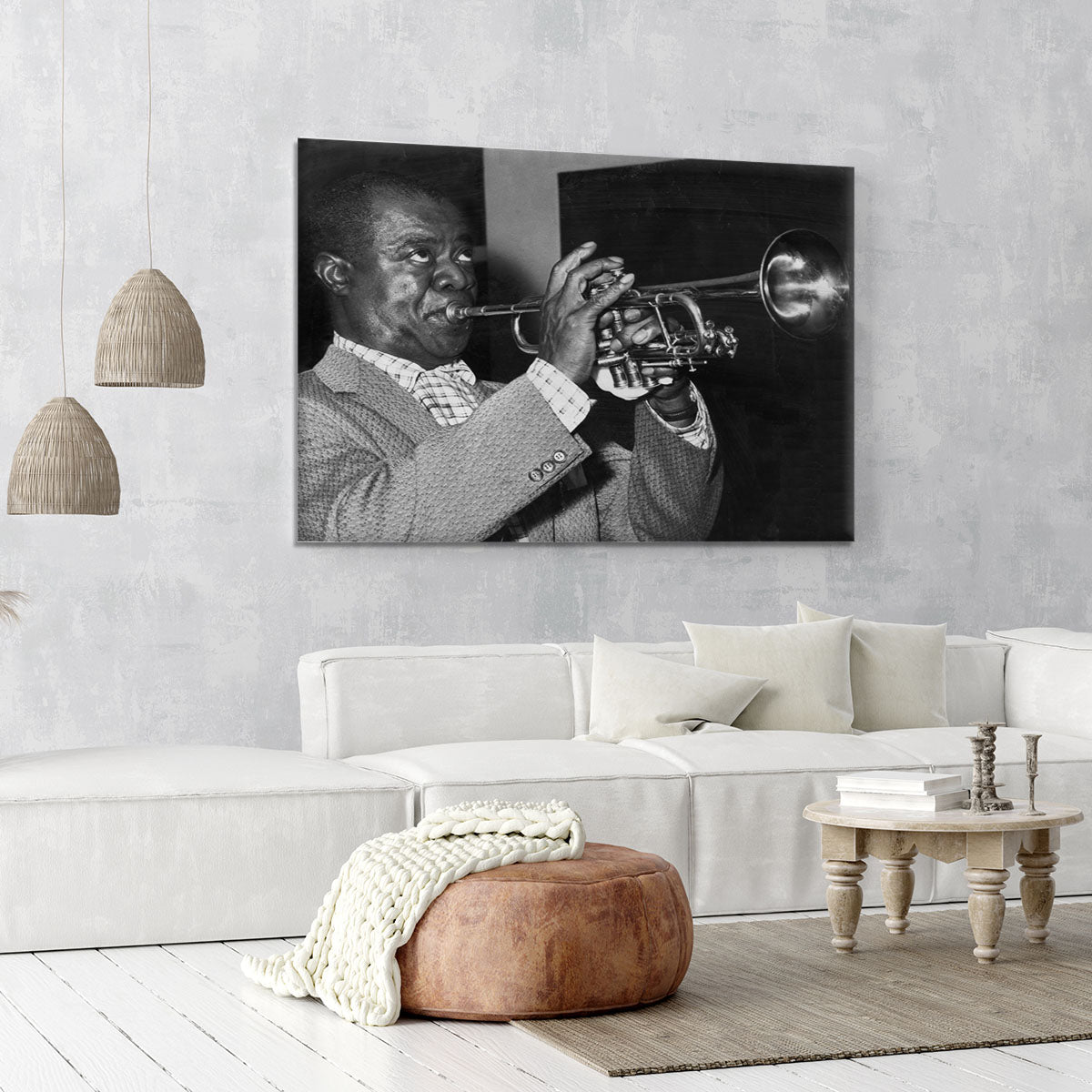 Louis Armstrong plays Canvas Print or Poster - Canvas Art Rocks - 6