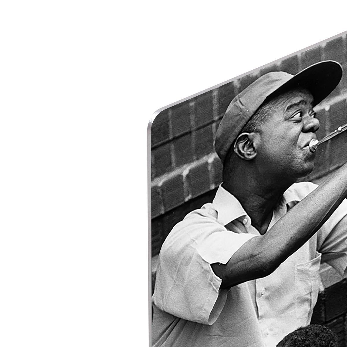 Louis Armstrong with kids HD Metal Print - Canvas Art Rocks - 4