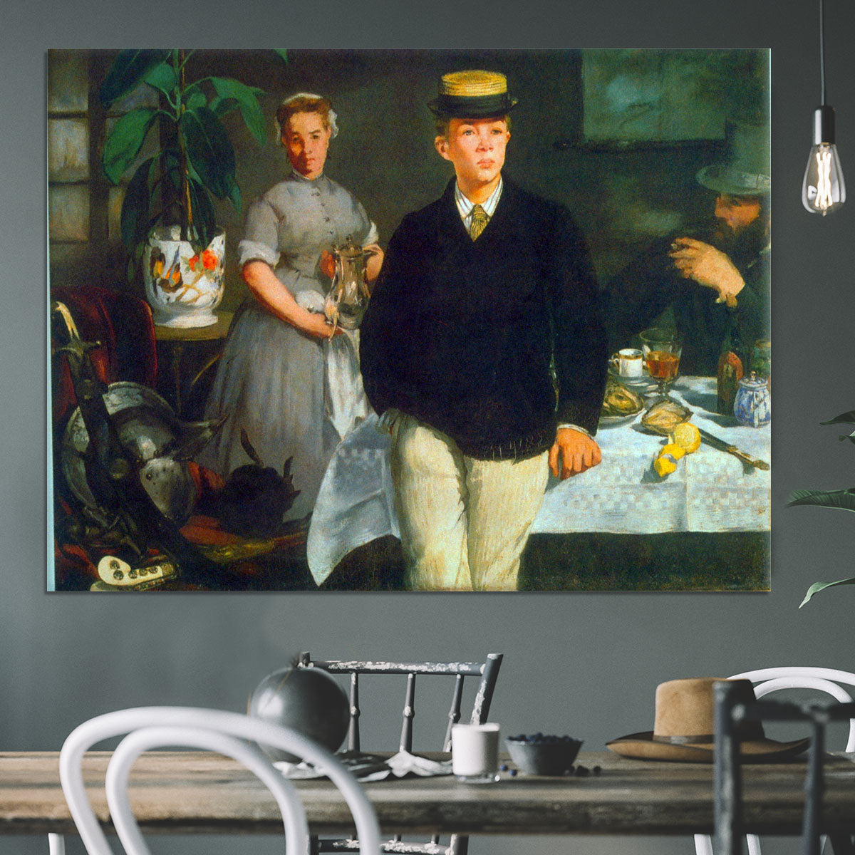 Luncheon by Manet Canvas Print or Poster - Canvas Art Rocks - 3