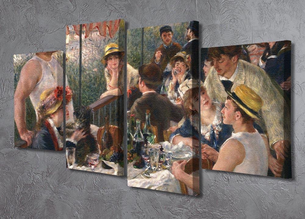 Luncheon of the Boating Party by Renoir 4 Split Panel Canvas - Canvas Art Rocks - 2