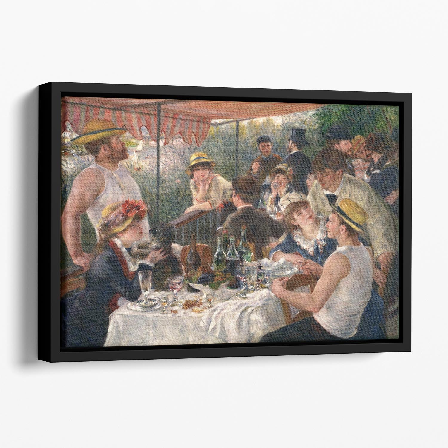 Luncheon of the Boating Party by Renoir Floating Framed Canvas